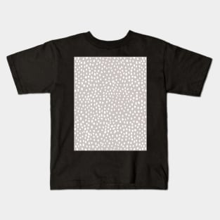 Tan Dalmatian Print Kids T-Shirt